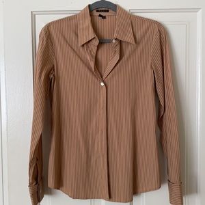 Theory brand striped button-up